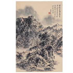 LANDSCAPE BY HUANG BINHONG(1865—1955)