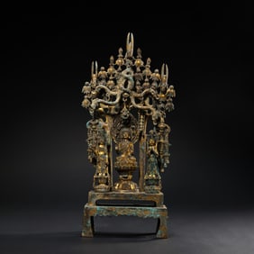 4-6A GILT BRONZE BUDDHA STATUE FROM THE NORTHERN WEI DYNASTY