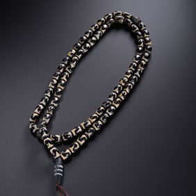 7-10CENTURY, TANG DYNASTY PURE DZI BEAD NECKLACE