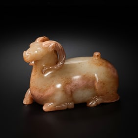 1-3CENTURY, HAN DYNASTY JADE SHEEP