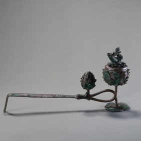 10-12A LOTUS-PETAL INCENSE BURNER FROM THE LIAO DYNASTY