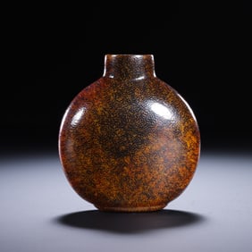 QING DYNASTY. HORN SNUFF BOTTLE