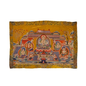Chinese Buddhist thangka from the Xuande period of the Ming Dynasty