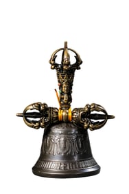 Chinese Buddhist Vajra Bell from the Qing Dynasty