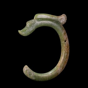 Jade C dragon of Hongshan culture during the Hongshan period of China