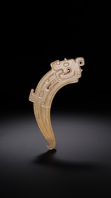 Chinese Shang and Zhou Dynasty Jade Dragon