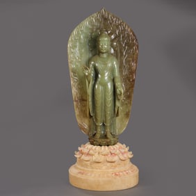 Standing Jade Buddha from the Eastern Wei Dynasty, China