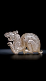 Chinese Han Dynasty Jade Dragon