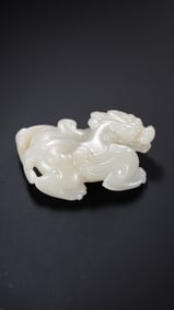 Chinese Han Dynasty white jade to ward off evil spirits
