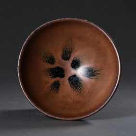 Chinese Southern Song Dynasty Jian kiln persimmon red glaze bowl