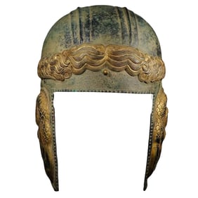 Ancient Roman Gilded Bronze Helmet