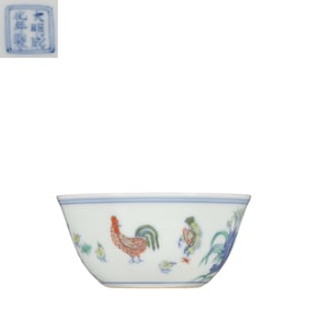 Chinese Ming Dynasty Chenghua period Doucai Chicken Cup