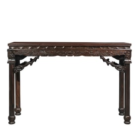 Chinese Qing Dynasty Huanghuali wood long table