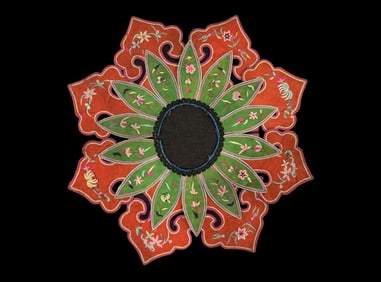 Ruyi Willow Leaf Flower Pattern Cloud Shoulder from the Qing Dynasty, China