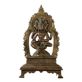 Chinese Ming Dynasty Alloy Bronze Seated Buddha