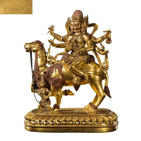 China Ming Yongle period gilt bronze Buddha statue