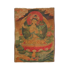 Chinese Qing Dynasty Buddhist Thangka