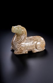 Chinese Han Dynasty Jade Sheep