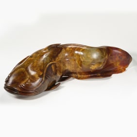 Chinese Han Dynasty Hetian Jade Catfish