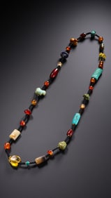 Chinese Warring States Period Duobao Agate Necklace