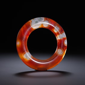 Chinese Warring States Period Red Agate Ring
