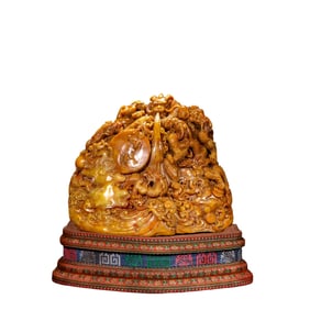 Chinese Qing Dynasty Carved Tianhuang Ornaments