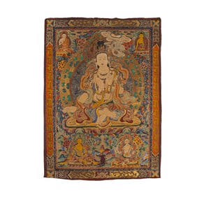 Chinese Qing Dynasty Buddhist Thangka