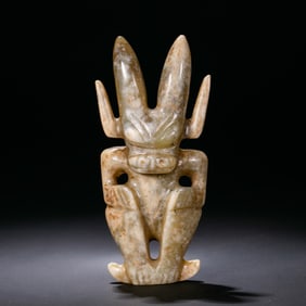 Jade Sun God Statue of Hongshan Culture, China, Hongshan Period