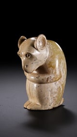 Chinese Han Dynasty Jade Monkey
