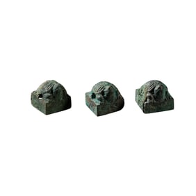 A set of Chinese Han Dynasty bronze seals
