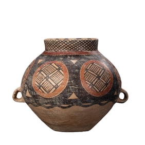 Painted pottery jar of Majiayao culture in the Neolithic period of China