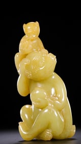 In the Qing Dynasty, Hetian yellow jade was awarded the title of nobility.