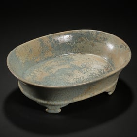 Chinese Song Dynasty Ru kiln celadon wash basin