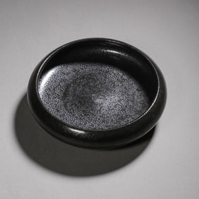 Chinese Song Dynasty black glaze oil-drip washbasin