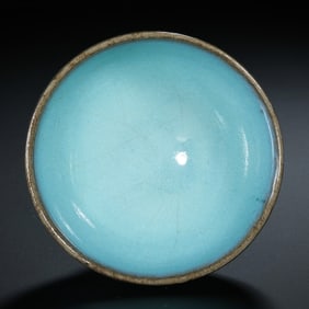 Chinese Northern Song Dynasty Jun kiln sky blue glaze small bowl