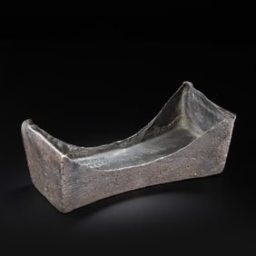 Chinese Qing Dynasty sterling silver ingot