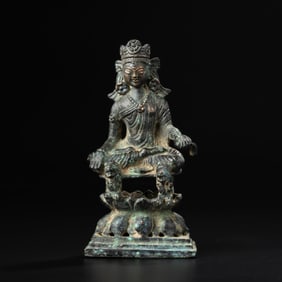 Swat Valley Bronze Bodhisattva Statue [7.6 x 14.5cm, 153gram]