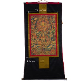Chinese Qing Dynasty Buddhist Thangka
