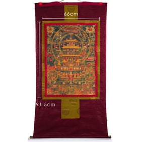 Chinese Qing Dynasty Buddhist Thangka