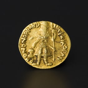 Kushan Empire Dinar Solid Gold Coin [Ø1.4cm, 2gram]