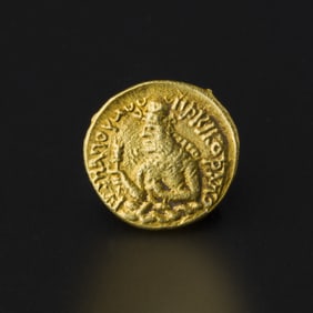 Kushan Empire Dinar Solid Gold Coin [Ø1.3cm, 2gram]