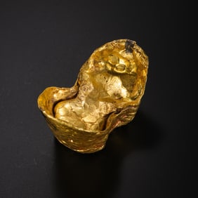 Pure gold ingots from the Qing Dynasty