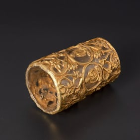 Ancient Persian Culture Pure Gold Pen Holder