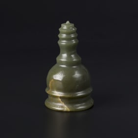 Natural Jade Stone Chess Board Piece [7.7 x 4.4cm, 136gram]