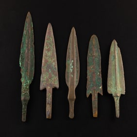 Lot ofAncient Roman BronzeArrowheads [5pcs, 132gram]