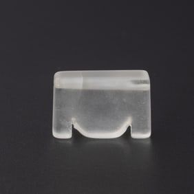 Sino Tibetan Crystal Quartz Unique Shape Pendant [2.5 x 1.6cm, 7gram]