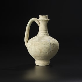 Near Eastern Earthenware Pottery Water Jug with Single Handle [13 x 9cm, 178gram]