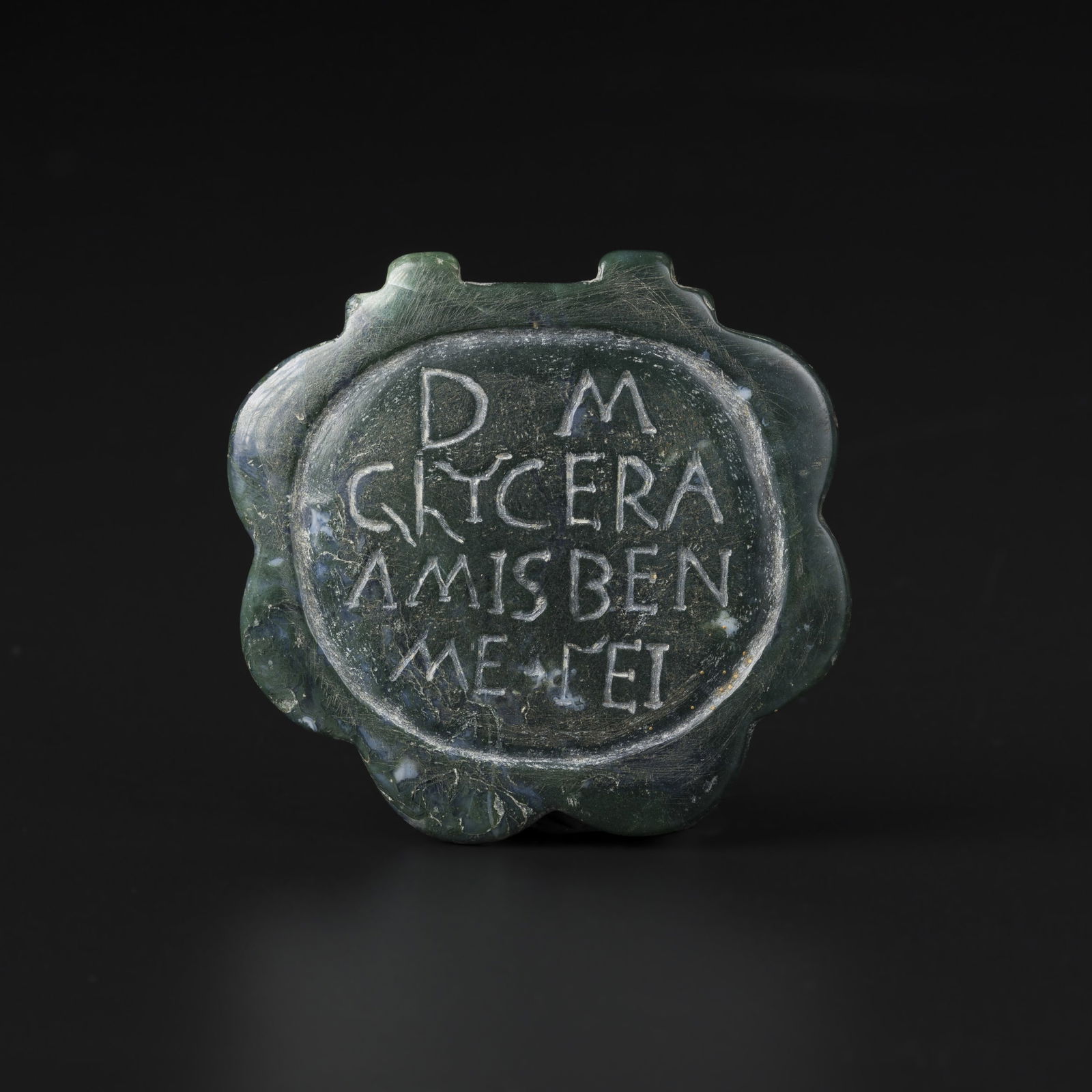 Bactrian GrecoAventurine Nephrite Jade Intaglio Pendant [6.2 x 6cm, 49gram] (1 of 4)