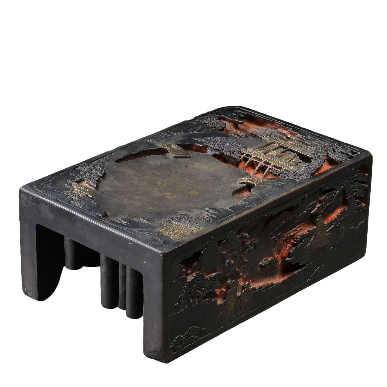 Chinese Qing Dynasty carved Duan inkstone (1 of 11)