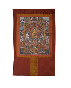 Chinese Buddhist thangka from the Xuande period of the Ming Dynasty